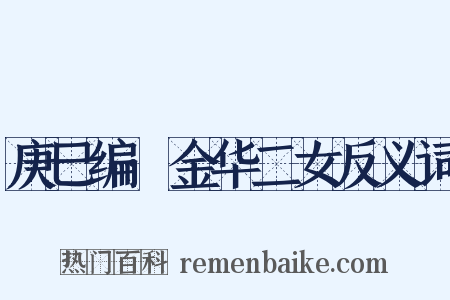 庚巳编·金华二女反义词是什么意思的图片